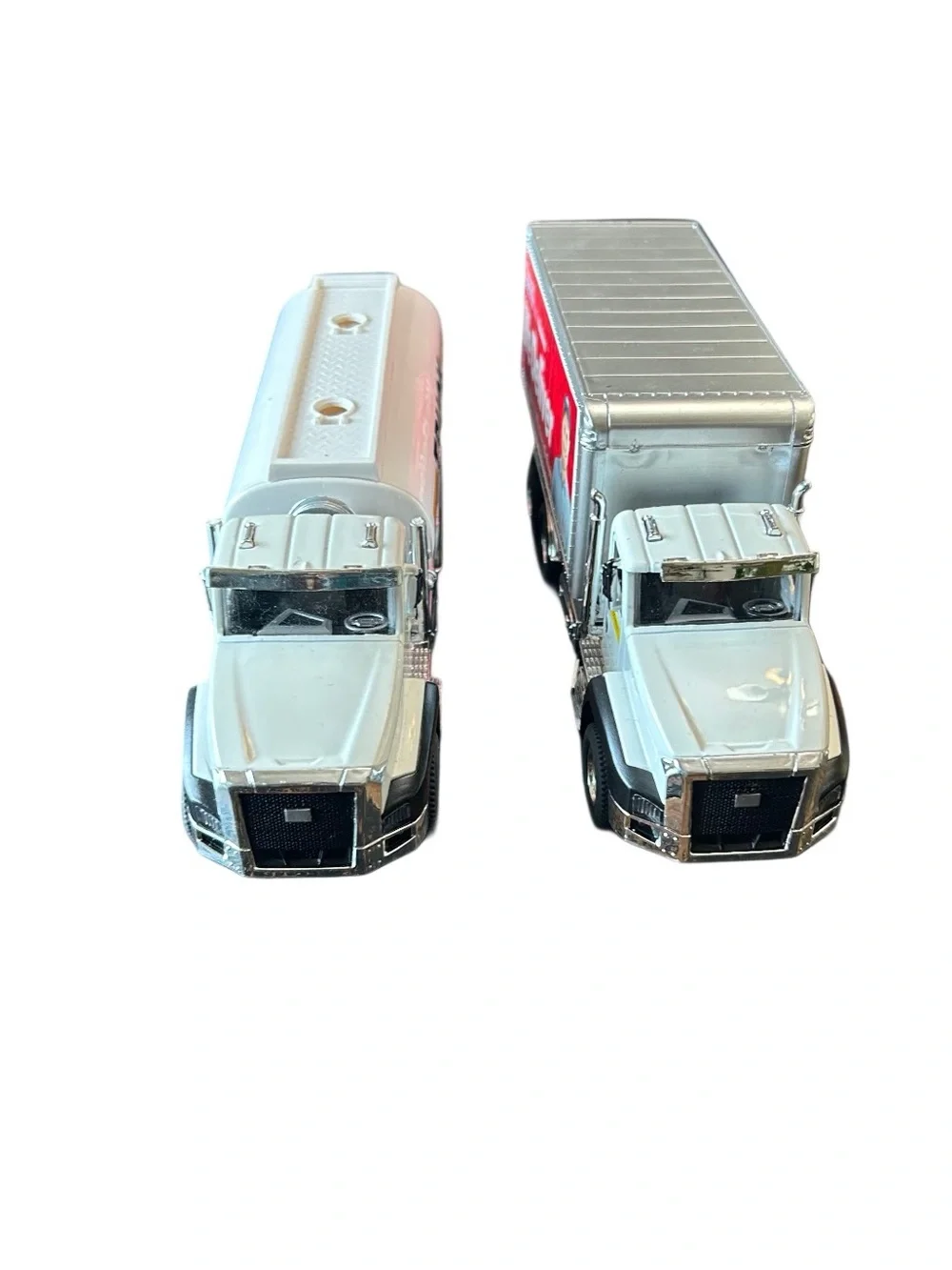 1:50 Oil Corp Toy Engineering Tanker Trailer & Delivery Truck Model Car Diecast